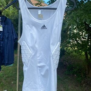 Adidas FOOTBALL White padded Sleeveless Top